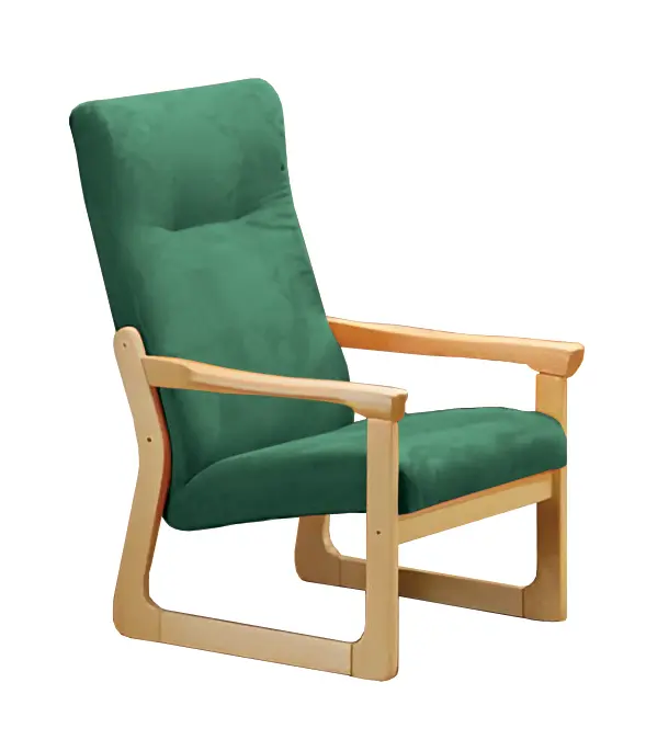 BE - 1 křeslo, koženka ROXA 2.11 - koženka pastelová zelená